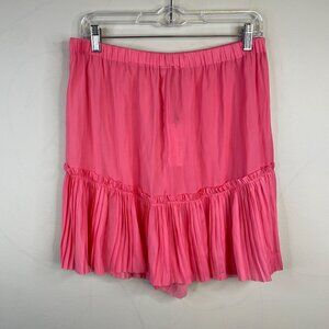 CoquetteWomens Dainty Mini Shorts Skort NWT Size M Pink Blokette Pleated Flowy